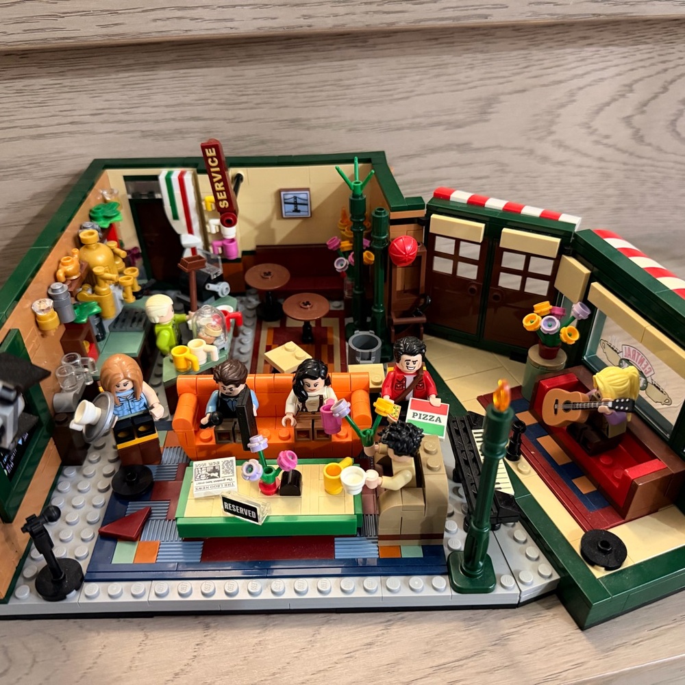 LEGO Friends Coffee Shop Set with Green and Red Accents